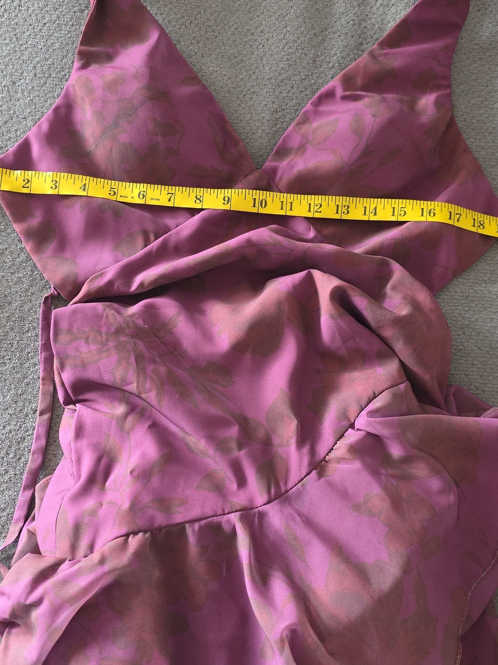 Plum Halter Ruffled Maxi Dress - Picture 13 of 13